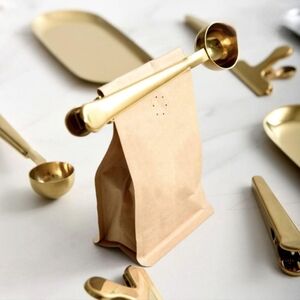 Hearth And Hand Copper Finish Coffee Scoop with Bag Clips